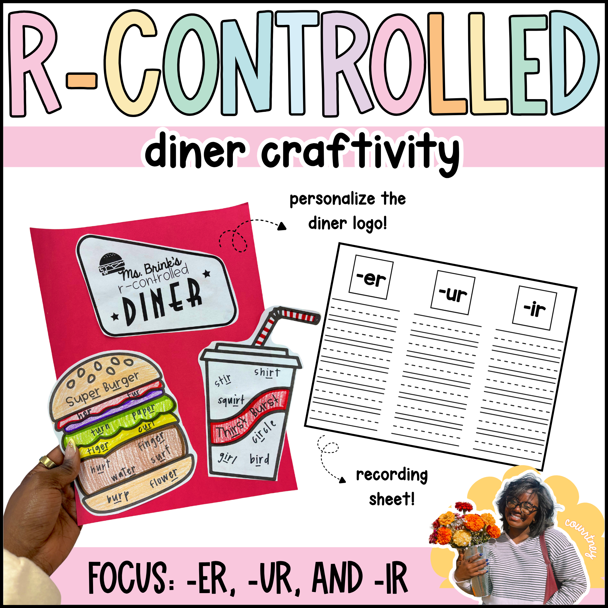 r-controlled diner craftivity