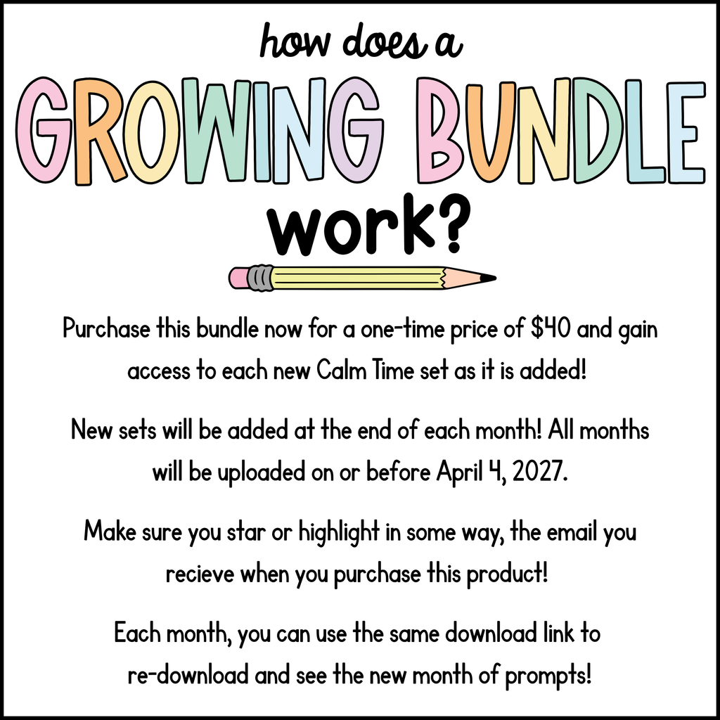 calm time GROWING bundle