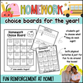 homework choice boards
