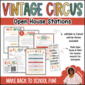 vintage circus open house stations