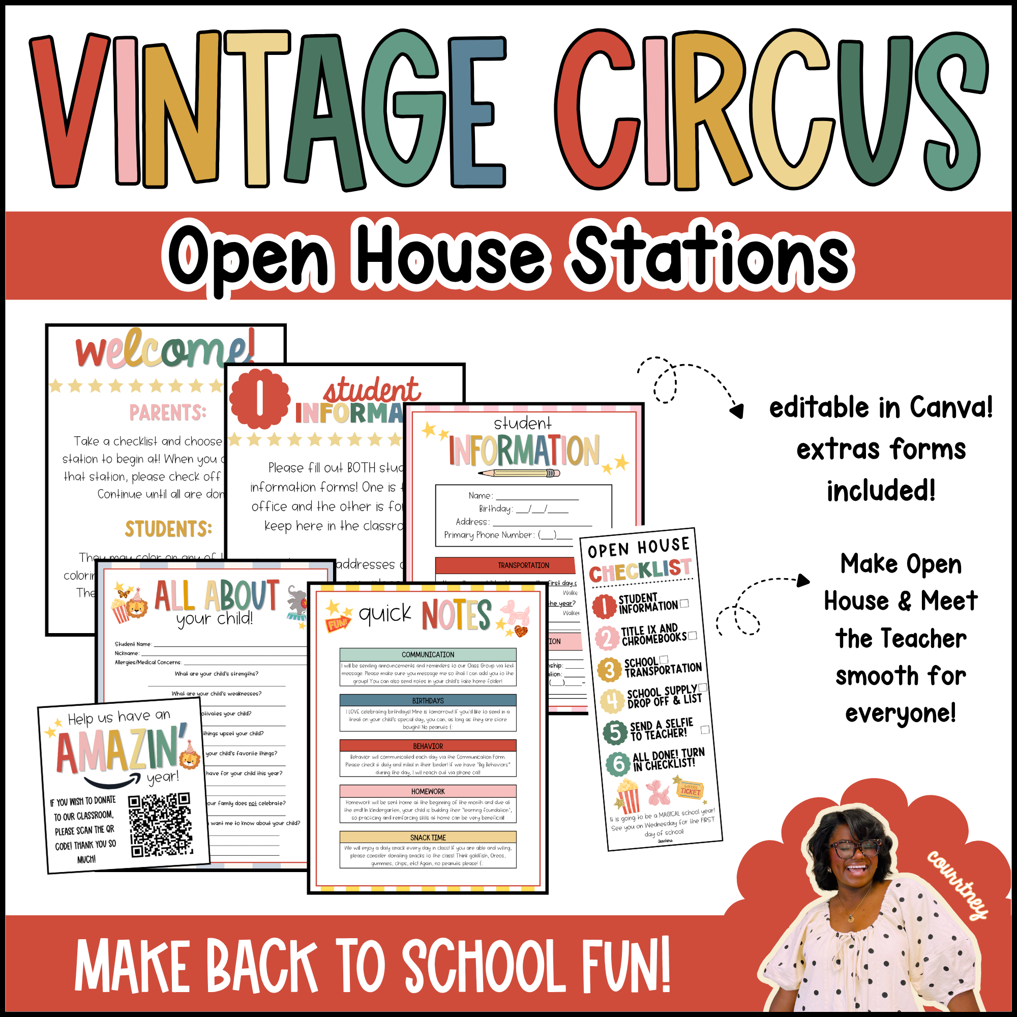 vintage circus open house stations