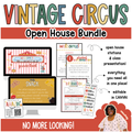 vintage circus open house BUNDLE