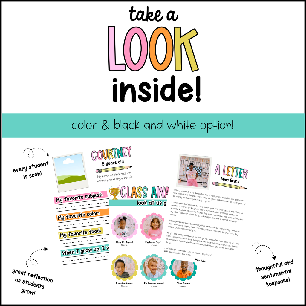 class yearbook - editable!