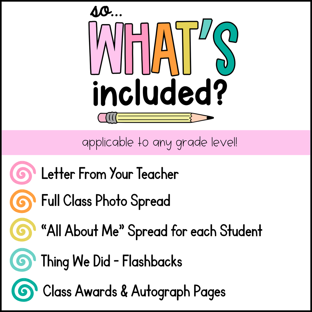 class yearbook - editable!